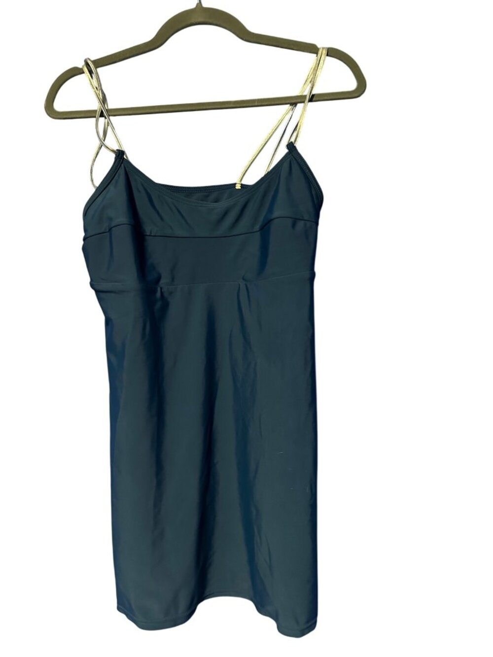 Sunstreak Babydoll Beach Dress Size 14 Stretchy Lycra Fitted Casual Sundress y2k